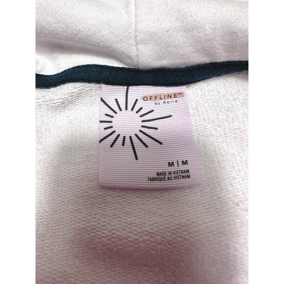 Offline By Aerie NYC Athletics Zip Up Hoodie Size Medium - Picture 9 of 14